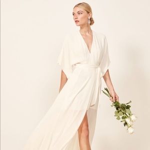 Reformation Winslow Dress, Ivory, M